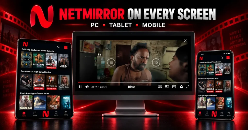 NetMirror APK on Every Screen