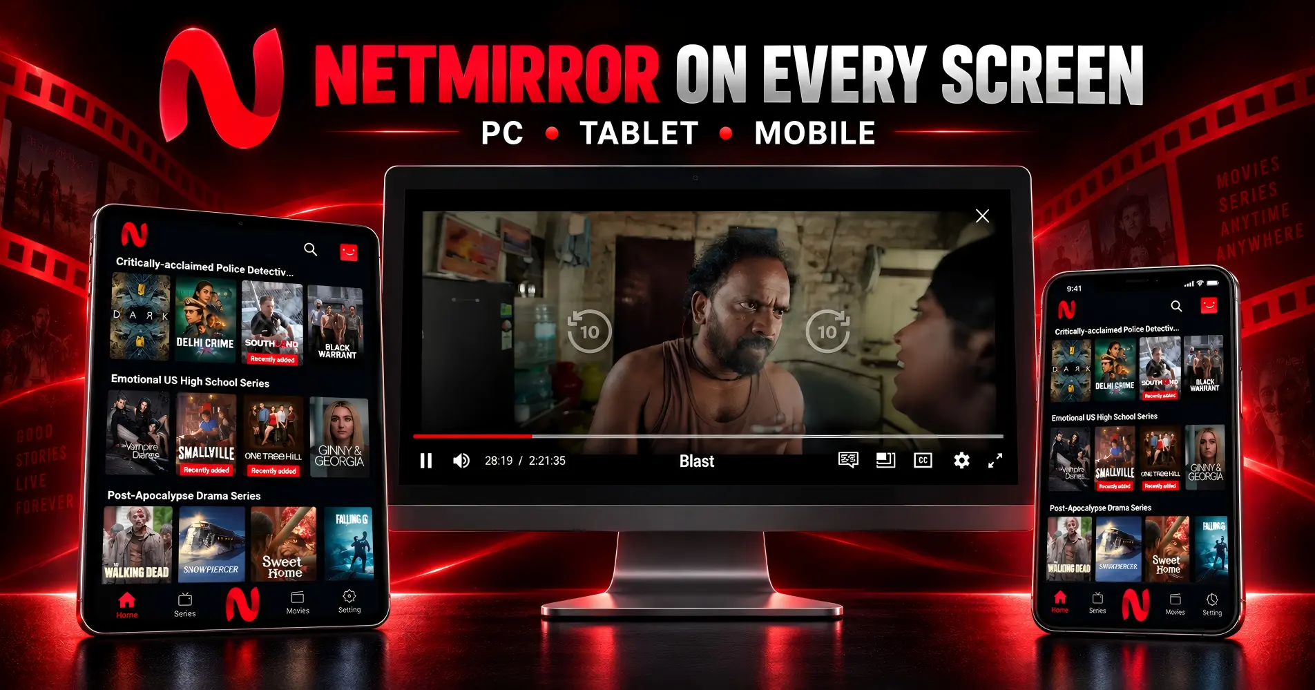 NetMirror on Every Screen
